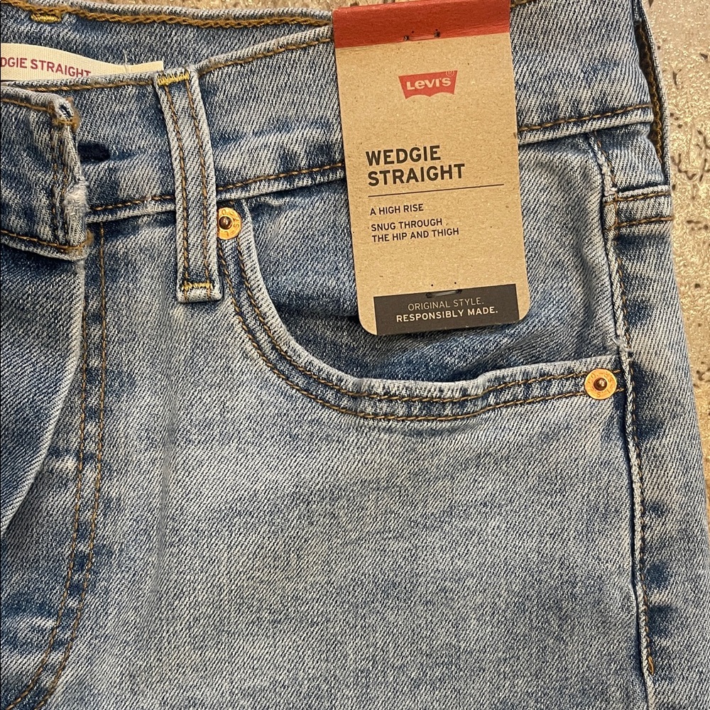 Levi's Men's Light Blue Straight Jeans 30W/28L - Picture 2 of 11